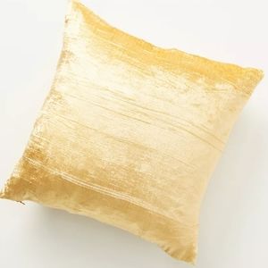 Anthropologie Flower-Dyed Velvet Pillow